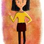 Hola! | Ilustración . Un projet de Conception de personnages et Illustration traditionnelle de Diana Santoni - 13.10.2017