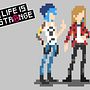 Chloe Price & Rachel Amber (Life is Strange) Pixel Art. Een project van Ontwerp van personages van Patricia Recuero - 07.12.2017