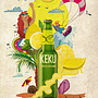 Botella de cerveza con limón. Motivo playero . Ilustrasi Vektor & Iklan proyek oleh Proyecto Bonhomía - 02.23.2018