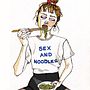 Sex & Noodles. Fine Arts, Design, Graphic Design, and Traditional illustration project by elena macías - 12.02.2017