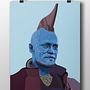 Ilustración Retrato Yondu . Ilustrație tradițională & Ilustrație vectorială de Alberto Romero - 08.29.2018