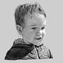 Mateo. Retrato digital. Un proyecto de Bellas Artes, Dibujo, Dibujo de Retrato, Dibujo realista e Ilustración digital de Cristina Bodeanu - 28.04.2019
