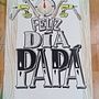 Cartel Personalizado "Feliz Día Papá". Un progetto di Bozzetti, Calligrafia, Arte concettuale, Consulenza creativa, Creatività, Disegno, Disegno a matita, Disegno realistico, Design, Graphic design, Scrittura, Fotografia con smartphone, Illustrazione tradizionale, Lettering e Pittura di Jaime Fuentes - 06.06.2019