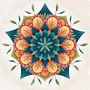 MANDALA HOJAS . Ilustrație tradițională de Ana Beatriz Reina Rojas - 10.25.2018