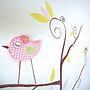 LOVELY WALL PAINTING  "Birds on the tree" . Direcția artistică de Elizabeth Pena León - 12.07.2013