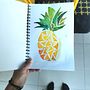 Pineapple 🍍 . Un projet de Aquarelle de Gia Rațiu - 18.03.2020