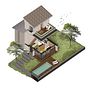 Villa "ai Pini": the house between wood and sea.. Un proyecto de Arquitectura, Diseño, Diseño 3D, Arquitectura interior y Diseño de interiores de Enrico Vallazza - 07.05.2020