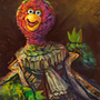 Abelardo Sesame street (Victorian portrait). Digital Illustration, and Children's Illustration project by Felipe Vasconcelos - 04.27.2020