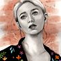 Este es mi proyecto final, retrato a lápiz con acrílico y acuarela e intervención digital con photoshop. . Projekt z dziedziny  R, sunek, R, sunek ołówkiem, Portret, R, sunek c, frow i Malowanie akwarelą użytkownika Dinora Segundo - 30.04.2020