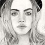 Cara Delevigne . % Juan Carlos Gómez tarafından hazırlanan Çizim, Kalem Çizimi, Portre Çizimi, Gerçekçi Çizim, Geleneksel illüstras, Ve on projesi - 05.06.2020