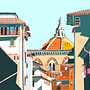 My project in Architectural Illustration: Capture a City’s Personality course - Walking through Florence . % Alain Barbato tarafından hazırlanan Dijital İllüstras, on, Geleneksel illüstras, on, Sulubo, Ve a Resim projesi - 07.17.2020