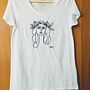 Camiseta Bordada "Cabeza de Mujer" de Picasso. Un proyecto de Bordado de Yadira García - 26.07.2020