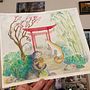 My project in Watercolor Illustration with Japanese Influence course. Traditional illustration project by Brooke Ayton - 07.31.2020