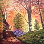 Autumn Forest. Un proyecto de Pintura acrílica de Catherine Dunn - 05.04.2015