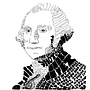 George Washington Hand Drawn Typographic Portrait Ein Projekt aus dem Bereich Typografie, Digitale Illustration und Typografisches Design von diabowen - 11.09.2020