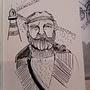 Old sailor  Ein Projekt aus dem Bereich Illustration mit Tinte von iampstu - 22.10.2020