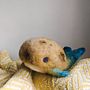 Needle felted potato whale. 3D Character Design project by srnli - 10.23.2020