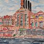 Baltimore Harbor. Een project van  Illustratie met inkt y Aquarelschilderen van Amy Munns - 26.10.2020