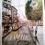 My first draw  project in Urban Landscapes in Watercolor course. Un proyecto de  de Clément Ten Bff - 07.11.2020