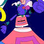 Luna Azul. Un proyecto de Ilustración tradicional, Diseño de personajes y Animación 2D de Aranzazu Zamora - 31.10.2020