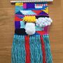 My project in Introduction to Frame Loom Tapestry course . % Liat Farkash tarafından hazırlanan Elyaf Sanatları projesi - 01.02.2021