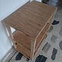 Mi Proyecto del curso: Mesa auxiliar con ruedas.. Woodworking project by Sebastián Lugo - 01.13.2021