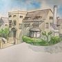 My project in Architectural Sketching - Leary Mansion. Un projet de Aquarelle et Illustration architecturale de Julia - 14.02.2021