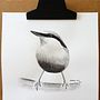 Monochrome Watercolor Bird. Un progetto di Pittura ad acquerello di Mariel H. O. - 18.02.2021