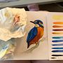 My project in Artistic Watercolor Techniques for Illustrating Birds course. Un proyecto de Pintura a la acuarela de Joanna St Day - 01.03.2021