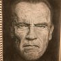 Retrato a lápiz de Arnold Schwarzenegger. Un progetto di Disegno a matita di josebatm - 01.03.2021