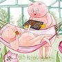 Summer vacation with grandma . Ilustrație pentru copii, Stor, telling și Pictură în acuarelă de Emma Möller - 04.10.2020