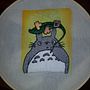 Projeto Totoro Ein Projekt aus dem Bereich Stickerei und Aquarellmalerei von angfz83 - 03.04.2021