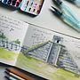 Mi Proyecto del curso: Cuaderno de viaje en acuarela . Ilustrație tradițională de Clara Cerviño Becerro - 04.05.2021