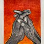 Painting old hands as storytellers and their reliefs as landscapes. Een project van  Acrylschilderij van Pedro Fiori Arantes - 02.05.2021
