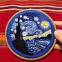 Starry Night - Embroidery. Un proyecto de Bordado de Marta Couto - 23.12.2020