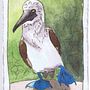 Galapagos Boobies. Un proyecto de Ilustración tradicional, Bellas Artes, Bocetado, Pintura a la acuarela y Sketchbook de Myra Clarke - 25.05.2021