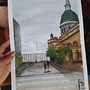 Caminando Rosario. Fine Arts, Watercolor Painting, and Architectural Illustration project by Fabiana Minazzoli - 06.14.2021