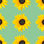 Patterns: 1 - Sunflowers on green. Un projet de Illustration traditionnelle, Photographie, Design graphique, Collage, Création de motifs, Créativité, Estampe, Photographie numérique, Composition photographique , et Photomontage de katerina_valiath - 29.06.2021