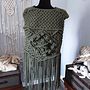 Mi Proyecto del curso: Macramé: crea prendas de ropa únicas. Un proyecto de Diseño de complementos, Artesanía, Tejido y Macramé de Yasmelys Miyares - 04.08.2021