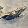 Ballena en Acuarela. Projekt z dziedziny Trad, c i jna ilustracja użytkownika Pilar Blasco Martínez - 30.08.2021