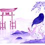 Mi Proyecto del curso: Ilustración en acuarela con influencia japonesa. Desenho, Ilustração tradicional, e Pintura em aquarela projeto de Ximena Martinez - 27.09.2021