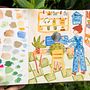 My project in Exploratory Sketchbook: Find Your Drawing Style course Ein Projekt aus dem Bereich Traditionelle Illustration, Skizzenentwurf, Kreativität, Zeichnung, Aquarellmalerei, Sketchbook und Gouachemalerei von Naomi To - 30.09.2021