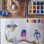 My project in Artistic Watercolor Techniques for Illustrating Birds course. Ilustração tradicional, Pintura em aquarela, Desenho realista e Ilustração naturalista projeto de BENNI ASMA - 29.09.2021
