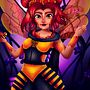Queen Beeko - League of Legends skin concept. Projekt z dziedziny Trad, c, jna ilustracja, Design i Projektowanie ubrań użytkownika kimi_art - 01.10.2021