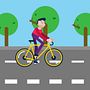 Bike animation . Un progetto di Motion graphics, Animazione, Character design, Animazione di personaggi e Animazione 2D di Eldin Čalija - 02.10.2021