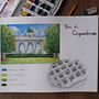 My project in Watercolor Travel Journal course. Un projet de Illustration traditionnelle, Aquarelle, Illustration architecturale , et Carnet de croquis de lenka_csandova - 06.10.2021