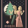 Art Deco Style for Christmas card. Een project van Traditionele illustratie,  Beeldende kunst, Posterontwerp y Digitale illustratie van tundi - 15.10.2021