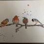 My project in Artistic Watercolor Techniques for Illustrating Birds course. Projekt z dziedziny Trad, c, jna ilustracja, Malowanie akwarelą, R, sunek realist, czn, Ilustracja naturalist i czna użytkownika Bala Konuskan - 09.11.2021