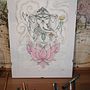 Cuadro Ganesha. Ilustração tradicional projeto de Bloddy Mery - 26.10.2021