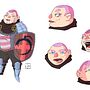 Medieval Warrior Ein Projekt aus dem Bereich Design von Figuren, 2-D-Animation, Concept Art, Kinderillustration, Design für Videospiele, Digitale Zeichnung, Sketchbook und Manga von Juan Bugallo - 27.09.2021